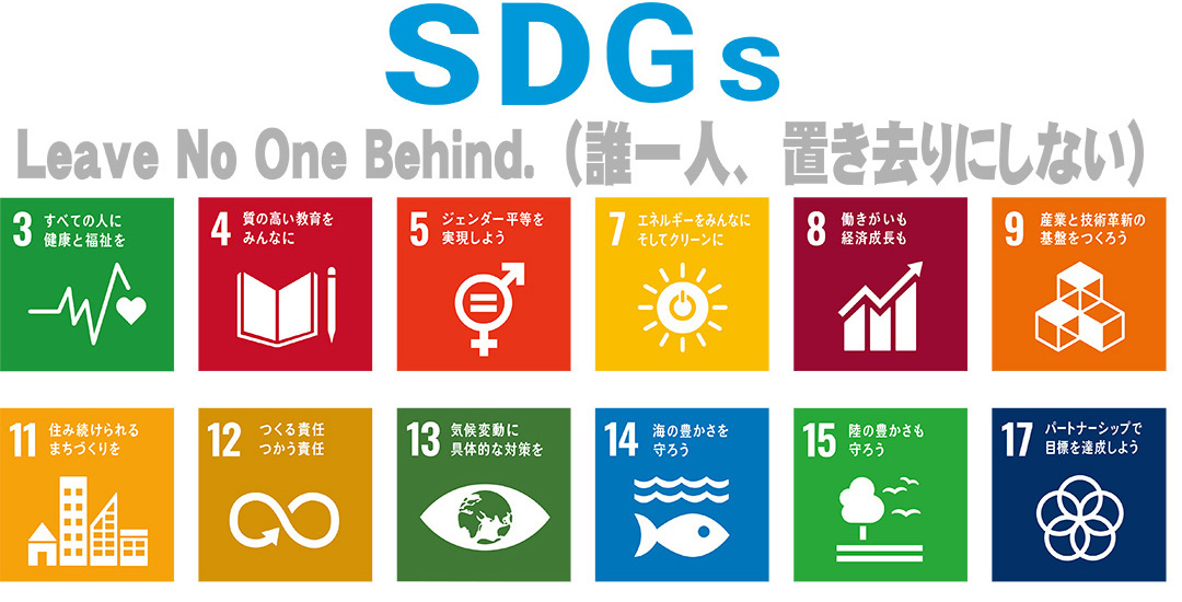 SDGs - Leave No One Behind.(誰一人、置き去りにしない)